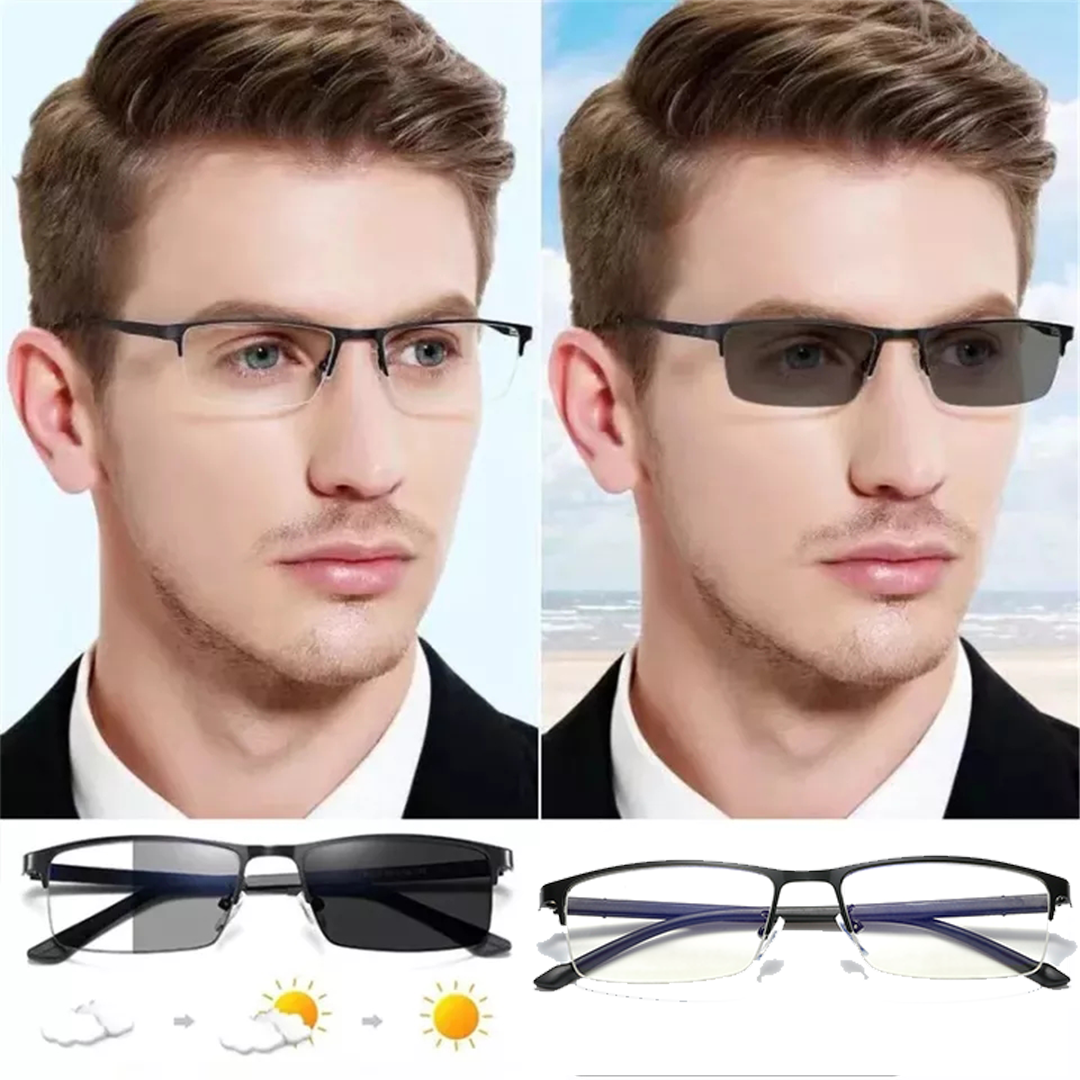 Lunette homme photochromique contre la lumière bleue