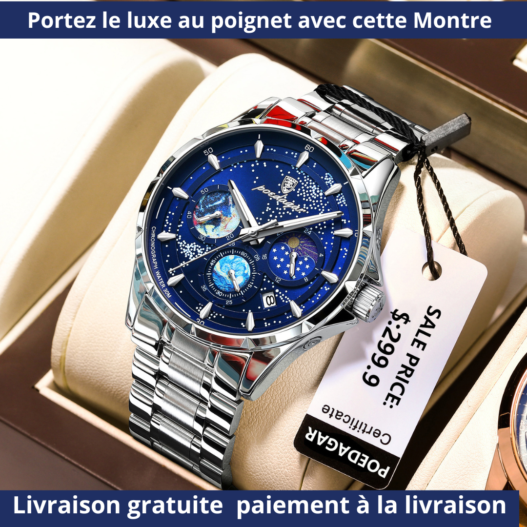 Montre de luxe Poedagar  Star Dial Watch