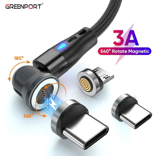 Gabon-Cable de recharge magnétique  360 statik